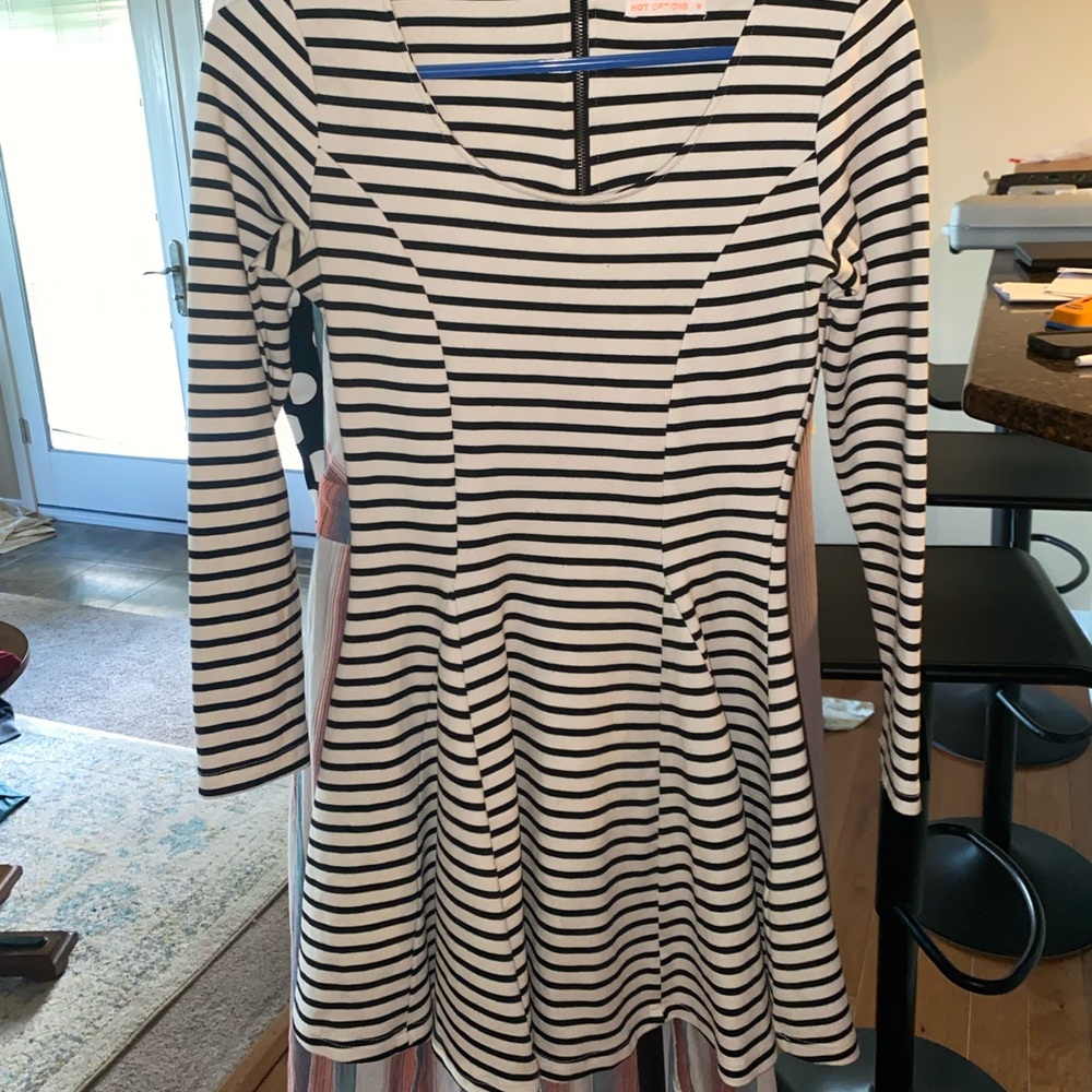 Long sleeved mini dress